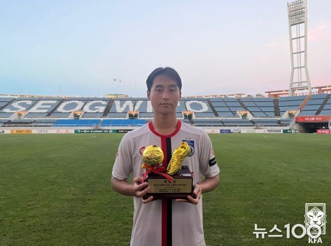 대회 득점상을 수상한 신평고 박찬교.