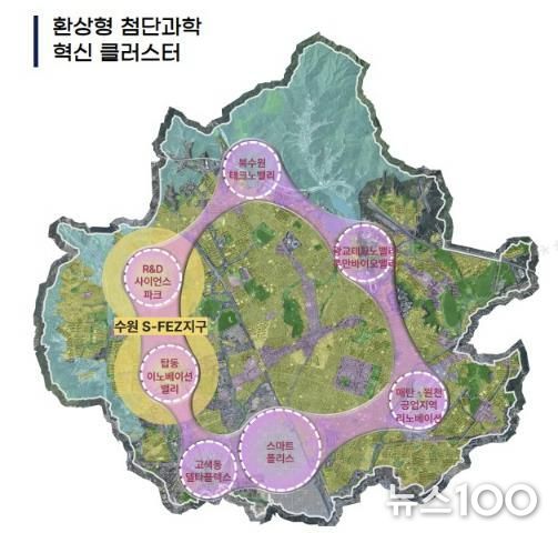 ‘환상형 첨단과학 혁신 클러스터’ 계획도
