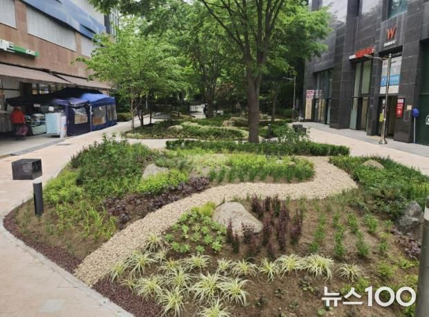 수지구 산책로 보행자도로 정비