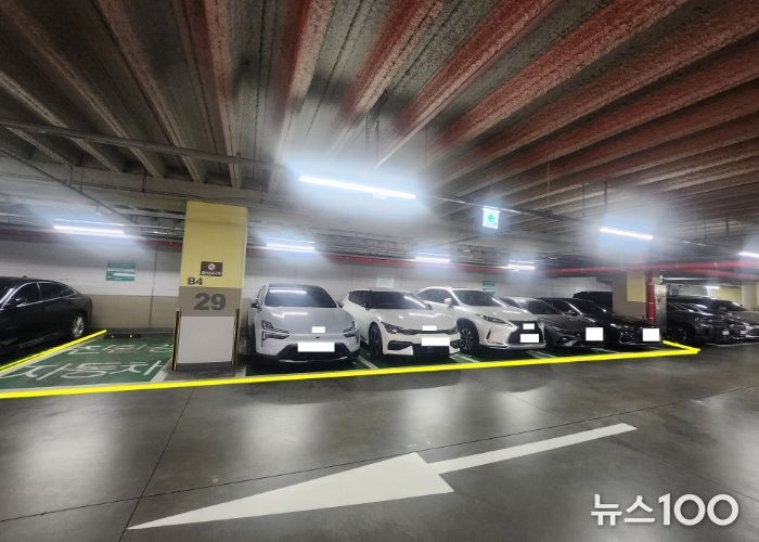 백석역 환승주차장 전기차 충전기