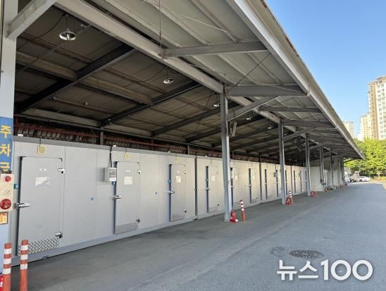 안양농수산물도매시장 저온저장고 설치 사진.