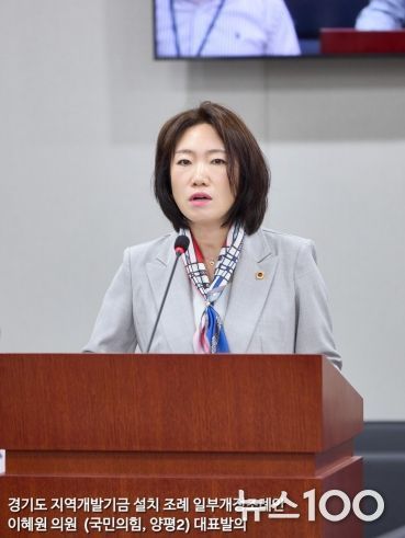 경기도의회 기획재정위원회 이혜원 부위원장(국민의힘, 양평2)