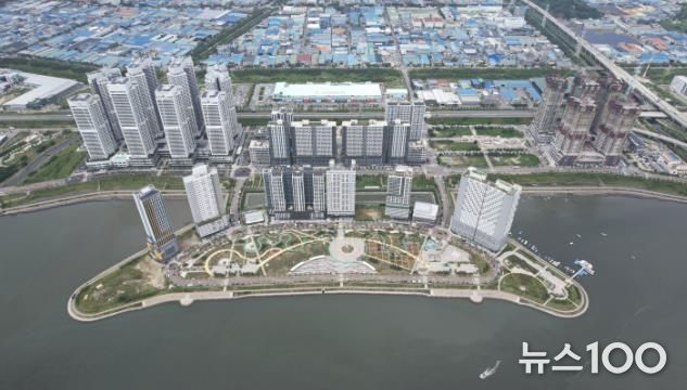 안산시 반달섬 전경