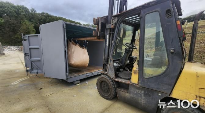 폐배터리 보관소 활용 현장