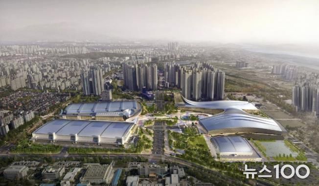 킨텍스 제1, 2, 3전시장 조감도