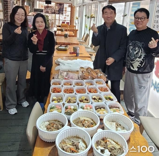 포천시 영북면 바위식당·㈜작은행복, 취약계층 5가구에 따뜻한 식사 나눔
