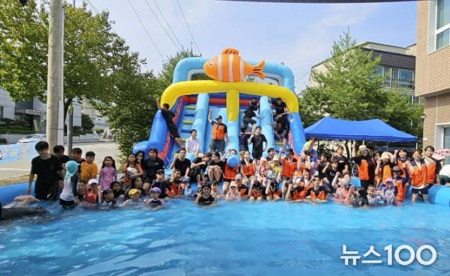 가평 청소년들… “땡볕에서 즐기는 물놀이 최고!”