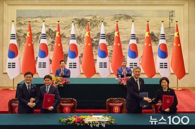 한·중 MOU 서명식