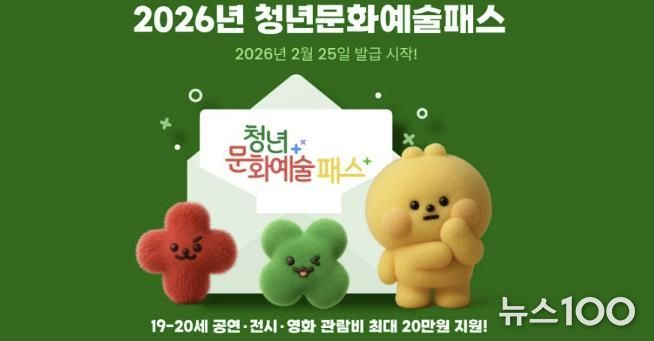 2026년 청년문화예술패스 홍보문