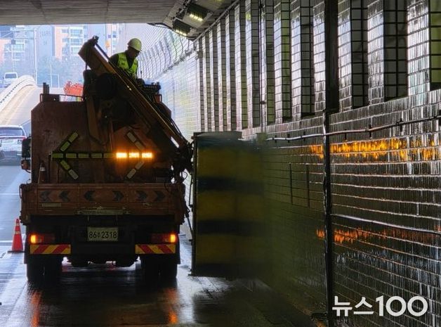 수원시 권선구, 새봄맞이 도로시설물 세척 실시